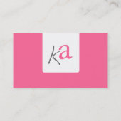 モダンのストライプな名刺 名刺 (裏面)