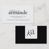 モダンのストライプな名刺 名刺 (正面/裏面)