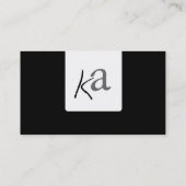 モダンのストライプな名刺 名刺 (裏面)