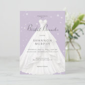 モダンのドレ結婚スパープルスパークルブライダルブランチ 招待状 (スタンド正面)