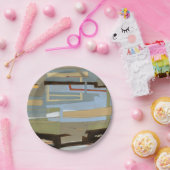 モダンのノルマン人Wyattによる自由な表現の絵画 ペーパープレート (パーティー)