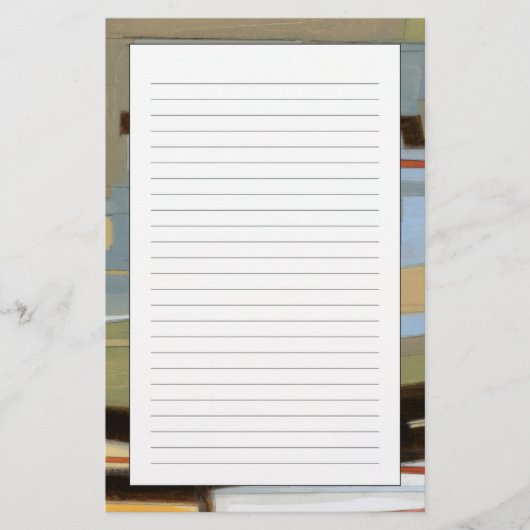 モダンのノルマン人Wyattによる自由な表現の絵画 便箋 (正面)