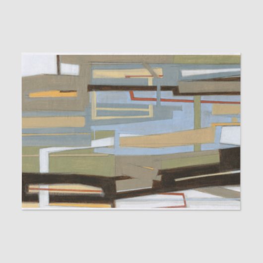 モダンのノルマン人Wyattによる自由な表現の絵画 薄葉紙 (正面)