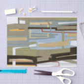 モダンのノルマン人Wyattによる自由な表現の絵画 薄葉紙 (クラフト)