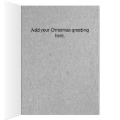 モダンのフェルトの一見のクリスマスツリーカード (内側 (右))