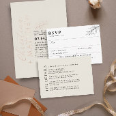 モダンのベージュ結婚ブラック詳細エンクロージャカード エンクロージャーカード