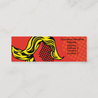 モダンのポップ・アートのなプロフィールカード スキニー名刺