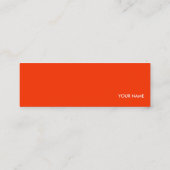 モダンのポップ・アートのなプロフィールカード スキニー名刺 (裏面)