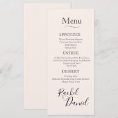 モダンのメ結婚ニュー メニュー (正面/裏面)
