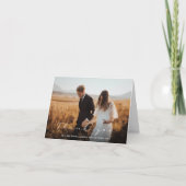 モダンの写結婚真カード サンキューカード (正面)