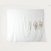 モダンの写結婚真ブースMr. Script Backdrop タペストリー (正面(横))