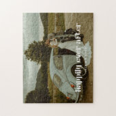 モダンの写結婚真名前をカスタムするジグソーパズル ジグソーパズル (縦)