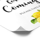 モダンの印感謝していにシ来カン ポスター (角)