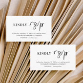 モダンの対応結婚RSVPエンクロージャカード エンクロージャーカード