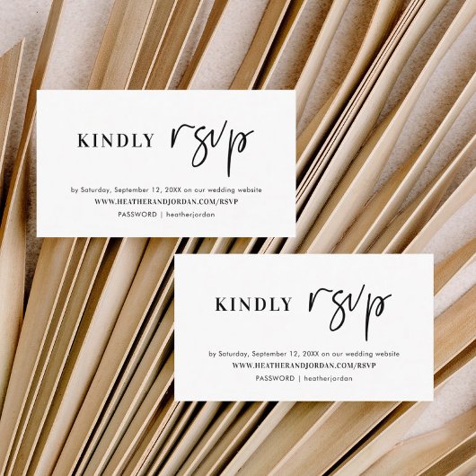 モダンの対応結婚RSVPエンクロージャカード エンクロージャーカード