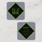 モダンの抽象的で幾何学的で進歩的なスタイル スクエア名刺 (正面/裏面)