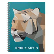 モダンの抽象的で幾何学的なトラのパーソナライズな名前