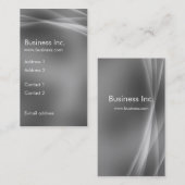 モダンの抽象的なオーロラの効果の灰色 名刺 (正面/裏面)