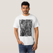 モダンの抽象的なキュービズムの絵画のワイシャツ Tシャツ (正面フル)
