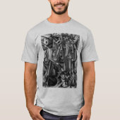 モダンの抽象的なキュービズムの絵画のワイシャツ Tシャツ (正面)