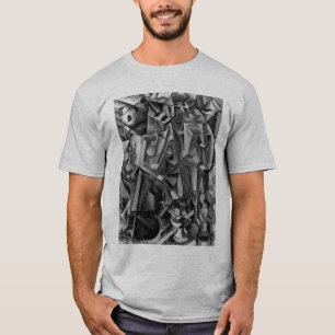 モダンの抽象的なキュービズムの絵画のワイシャツ Tシャツ