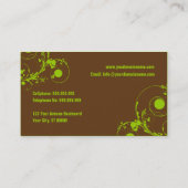 モダンの抽象的な名刺のテンプレート 名刺 (裏面)