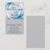 モダンの抽象的な水の青いさざ波の鉛管工 割引カード (正面/裏面)
