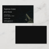 モダンの抽象的な立方体の建設業カード 名刺 (正面/裏面)