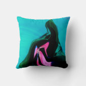 モダンの抽象的な装飾用クッション クッション (裏面)