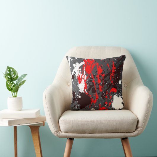 モダンの抽象芸術によって吹きかけられるスタイルの枕 クッション (椅子)
