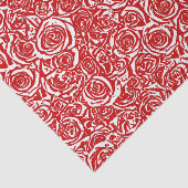 モダンの抽象芸術のばら色パターン、えんじ色および白い 薄葉紙 (詳細)