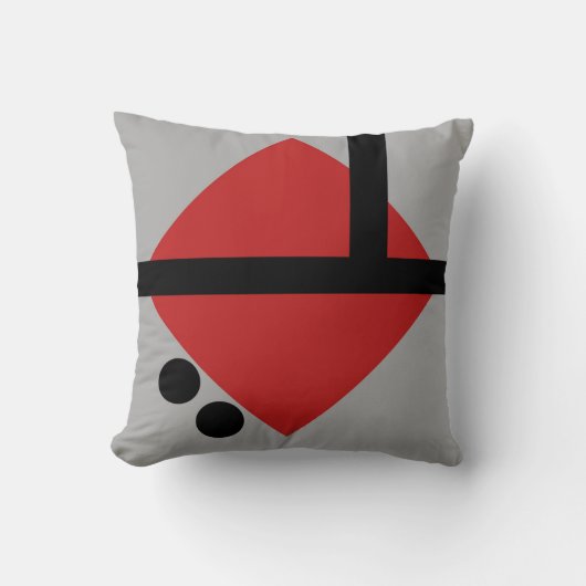 モダンの抽象芸術のスタイルの枕 クッション (正面)