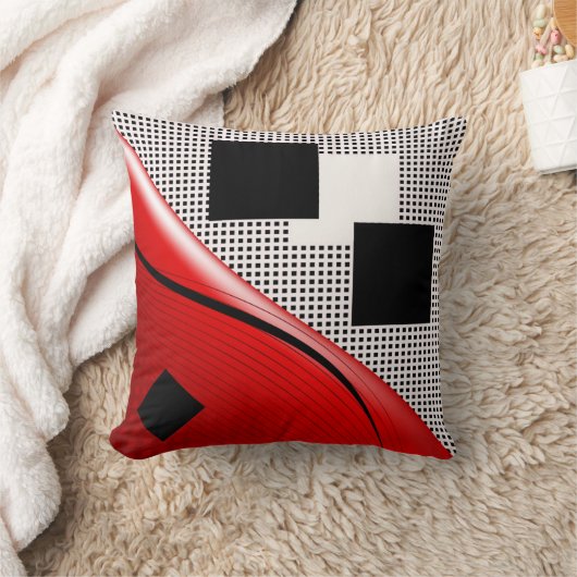 モダンの抽象芸術のスタイルの枕 クッション (ブランケット)