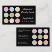 モダンの素晴らしいパステルカラー-ロイヤリティカード ロイヤリティカード (正面/裏面)