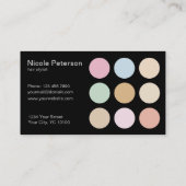 モダンの素晴らしいパステルカラー-ロイヤリティカード ロイヤリティカード (裏面)