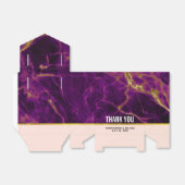 モダンの紫と金ゴールドの抽象芸術大理石 フェイバーボックス (折り畳みなし)
