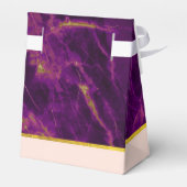 モダンの紫と金ゴールドの抽象芸術大理石 フェイバーボックス (裏面サイド)
