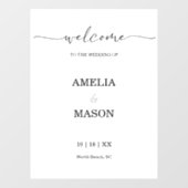 モダンの結婚ウィンドウの鏡の固定デカール ウィンドウサイン (シート)