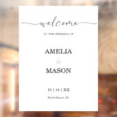 モダンの結婚ウィンドウの鏡の固定デカール ウィンドウサイン (シート2)