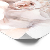 モダンの結婚ガウンブライダルシャワー歓迎 ポスター (角)