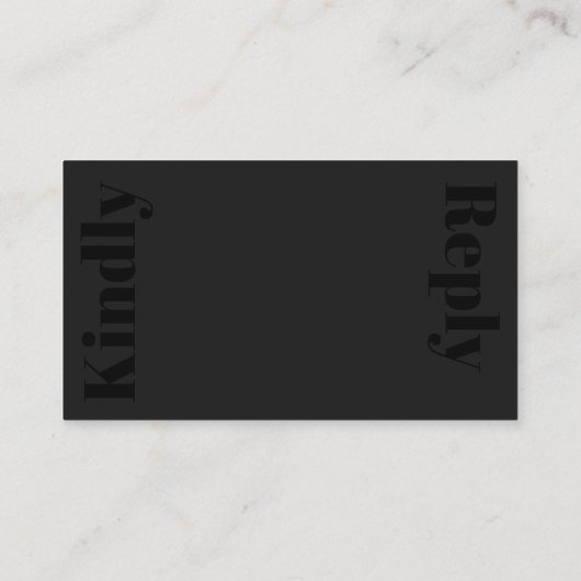 モダンの結婚シンプルwebサイトオンラインrsvp エンクロージャーカード (裏面)