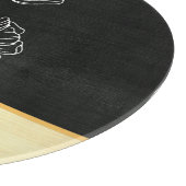 モダンの結婚パーソナライズされた婚約カップル名 カッティングボード (角)