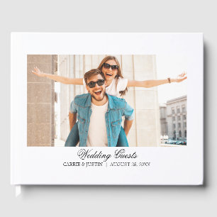 モダンの結婚フォトゲストブック ゲストブック