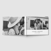 モダンの結婚フォトゲストブック ゲストブック (全面)