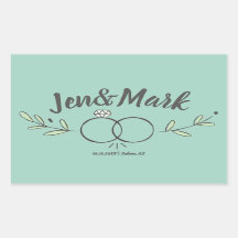 モダンの結婚リングや輪Doodle日付を保存