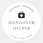 モダンの結婚二日酔いキット ラウンドシール (正面)