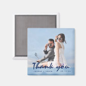 モダンの結婚写真お願い マグネット (正面/裏面)