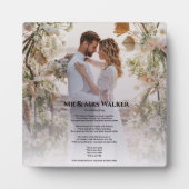 モダンの結婚写真の歌詞プラーク フォトプラーク (正面)