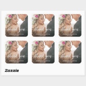 モダンの結婚写真 スクエアシール (シート)