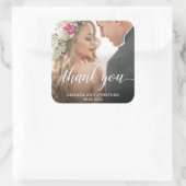 モダンの結婚写真 スクエアシール (バッグ)